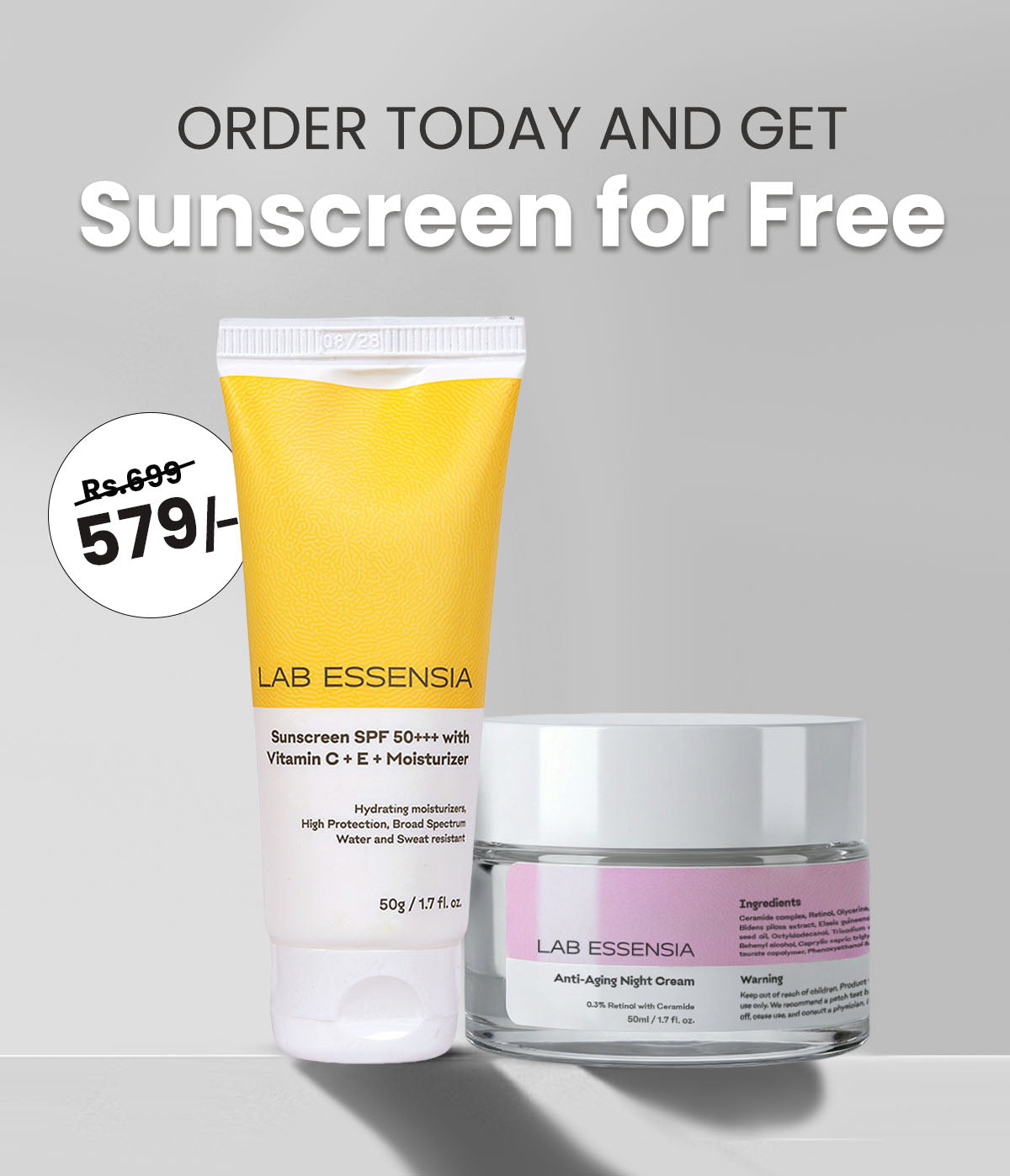 Ceramide + Retinol Cream (Anti Aging Night Cream)