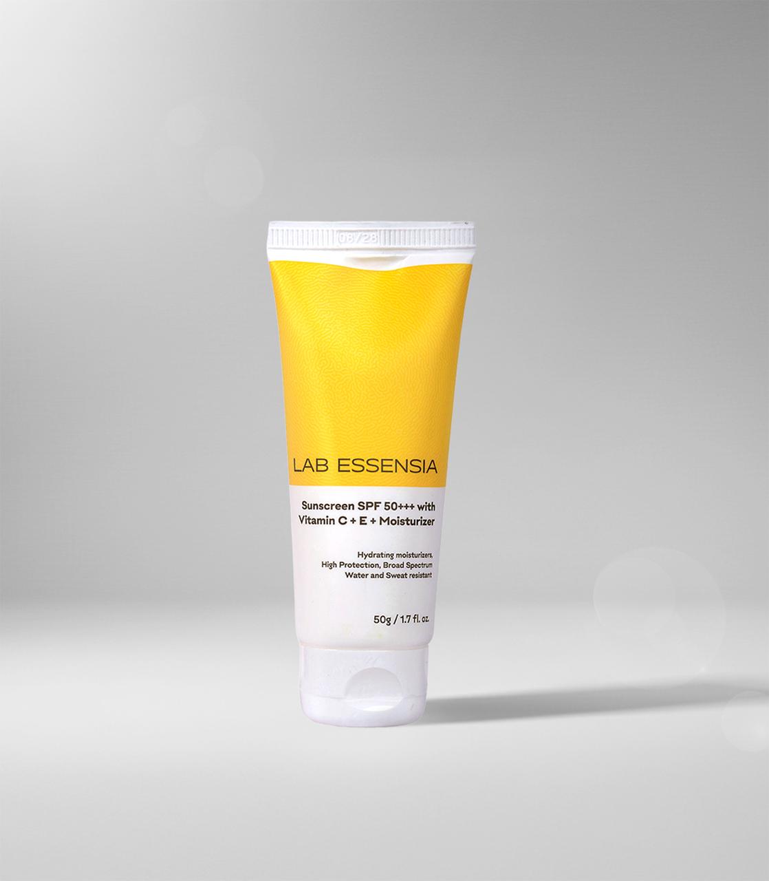Sunscreen SPF 50+++ with vitamin C + E + Moisturizer - Image 6